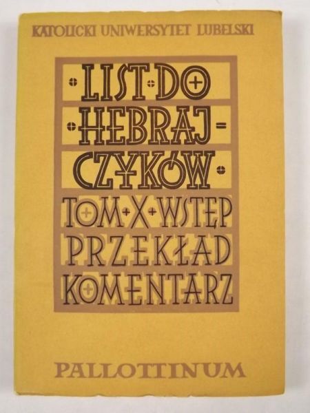 List do Hebrajczyków, t.10