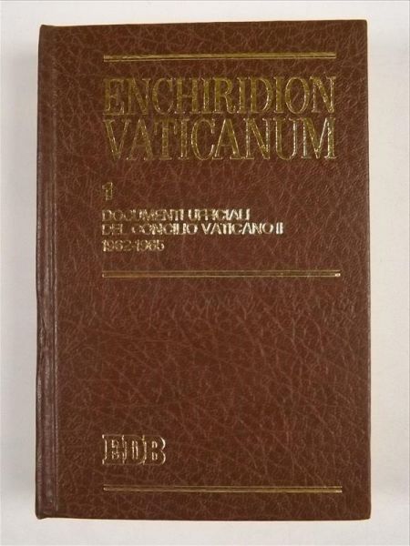 Enchiridion Vaticanum 1. Documenti Uficiali Del Concilo Vaticano 1962-1965