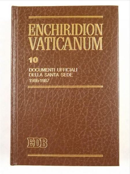 Enchiridion Vaticanum 10. Documenti Ufficiali della Santa Sede 1986-1987