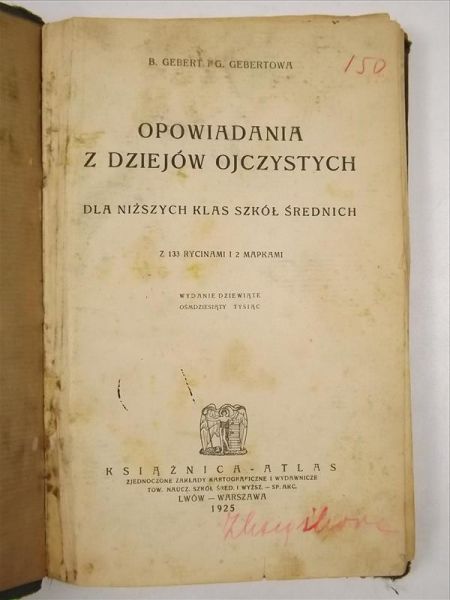 Opowadana z dzejów ojczystych, 1925 r.