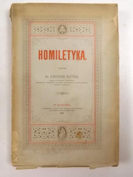 Homiletyka, 1891 r.