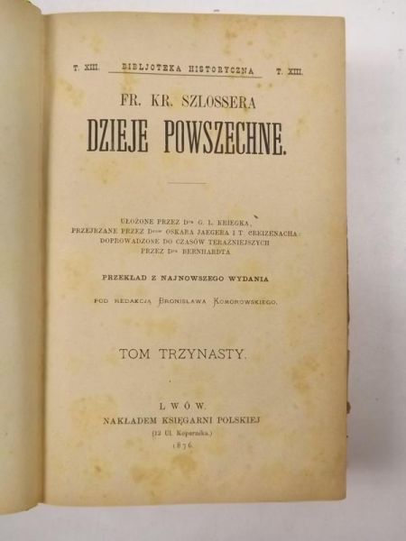 Dzieje powszechne. T. 13, 1876 r.