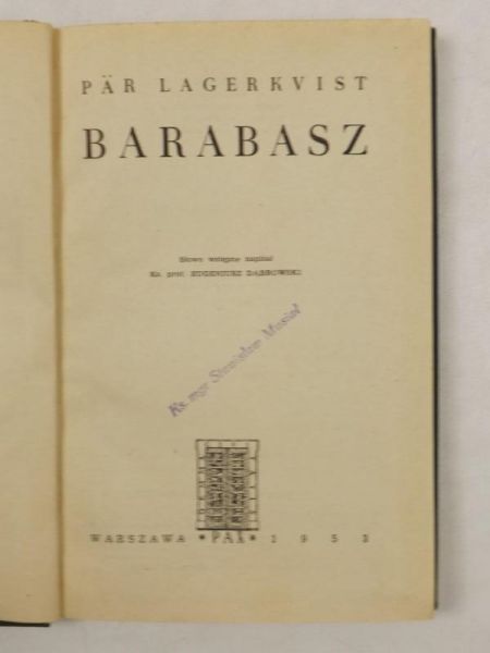Lagerkvist Par - Barabasz