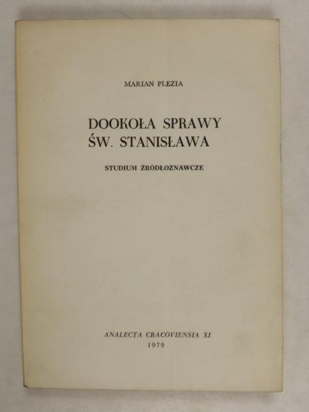 Dookoła sprawy św.Stanisława