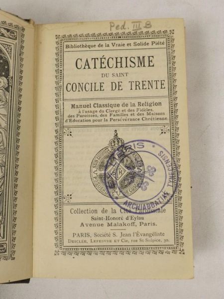 Catechisme du Saint Concile de Trente, ok. 1905 r.