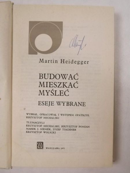 Budować, mieszkać, myśleć