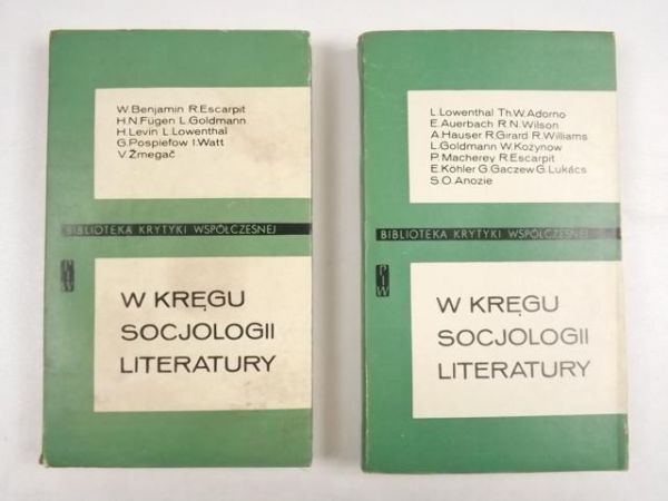 W kręgu socjologii literatury, Tom I-II BKW