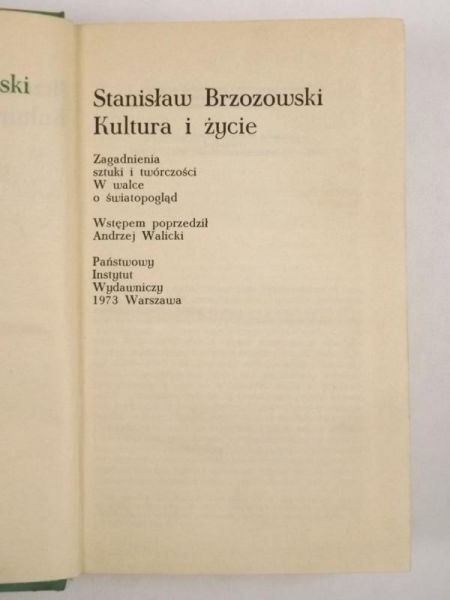 Kultura i życie