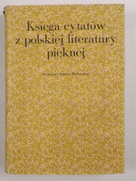 Księga cytatów z polskiej literatury pięknej