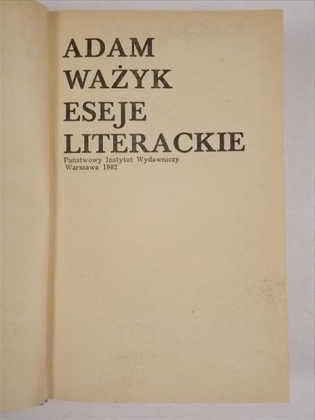 Eseje literackie