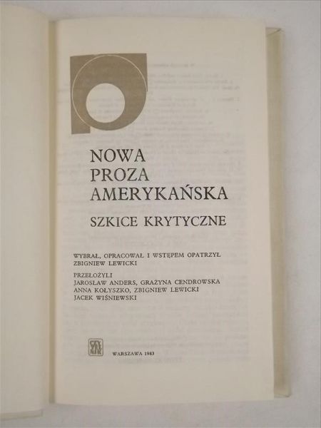 Lewicki Z. (oprac.) - Nowa proza amerykańska