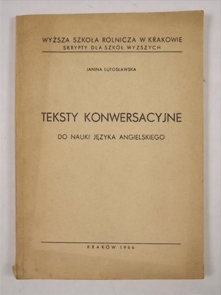Teksty konwersacyjne do nauki języka angielskiego