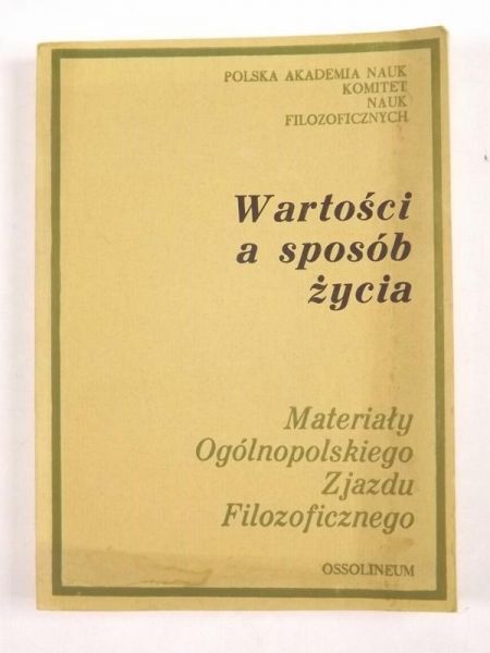 Michalik Mieczysław (red.) - Wartości a sposób życia