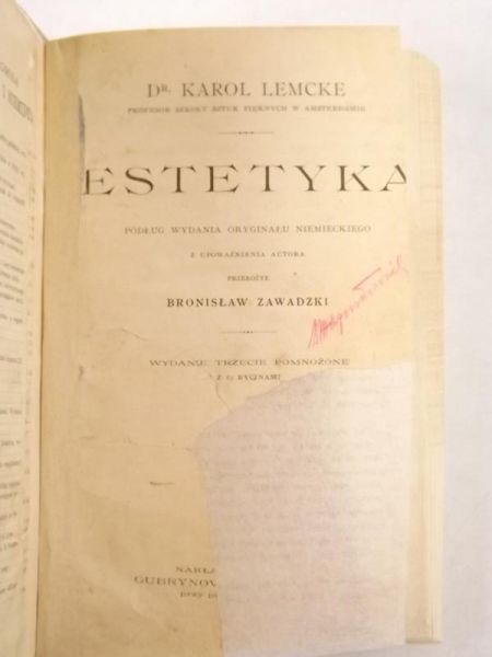 Estetyka, ok 1890 rok