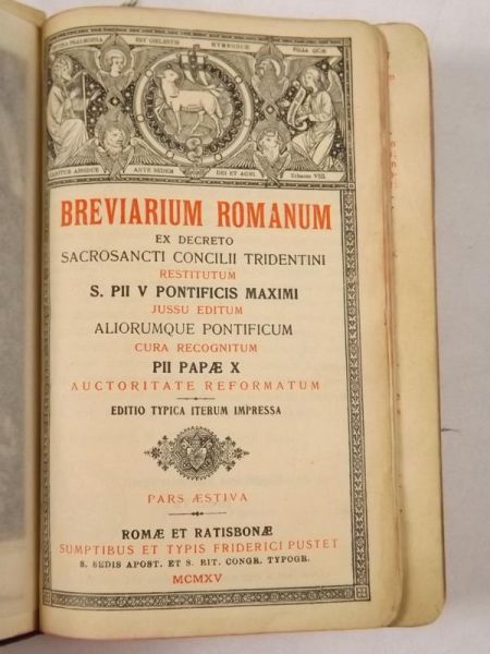 Breviarium Romanum, 1915 r.