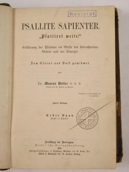 Psallite Sapienter, 1891 r.