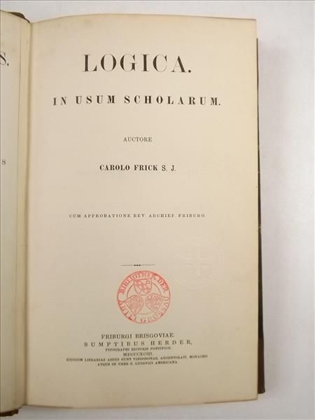 Logica. In usum scholarum, 1893 r.