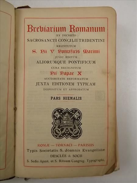Breviarium Romanum, ok. 1922 r.