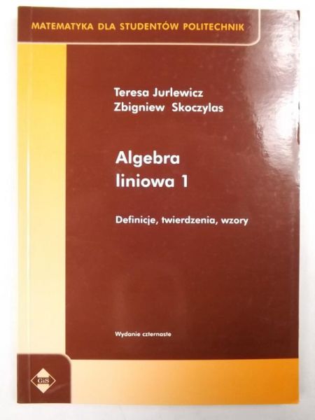 Algebra liniowa 1 Definicje, twierdzenia, wzory