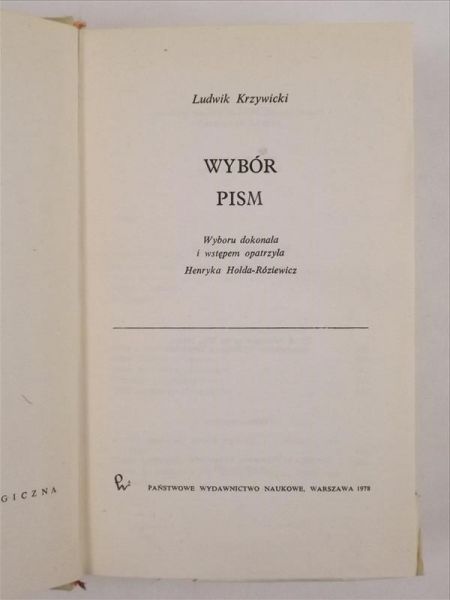 Wybór pism