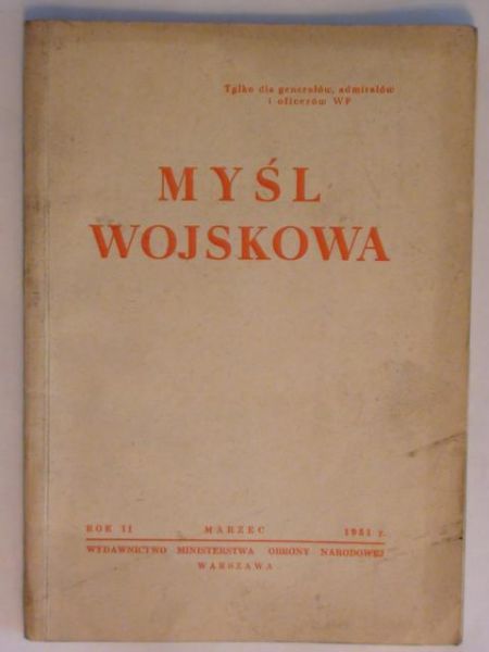 Myśl Wojskowa - Miesięcznik marzec 1951