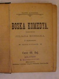 Boska komedya Cz.III 1926 r.