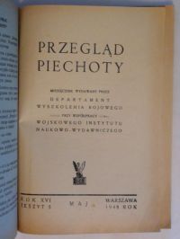 Przegląd Piechoty - Miesięcznik zeszyt 5 1948 r.