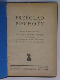 Przegląd Piechoty - Miesięcznik zeszyt 7-8 1946 r.