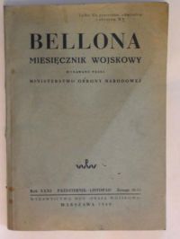 Bellona - Miesięcznik Wojskowy Nr 10-11 1949 r.