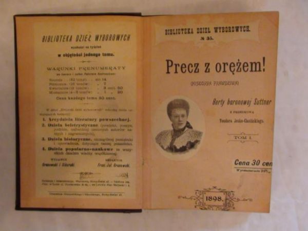 Precz z orężem Tom I 1898r.