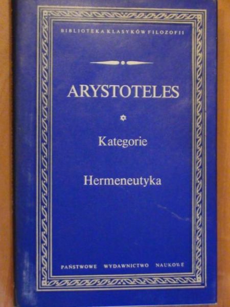 Arystoteles - Kategorie, Hermeneutyka BKF