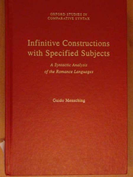 Infinitive Constructions with Specified Subjects