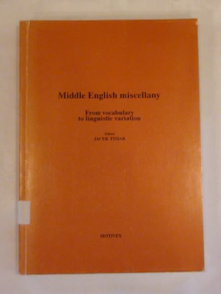 Fisiak Jacek - Middle english miscellany