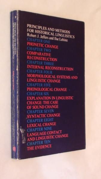 Jeffers Robert,   - Principles and Methods Historical Linguistics