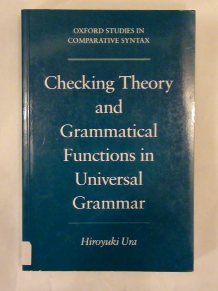Checking theory and grammatical functions in universal grammar
