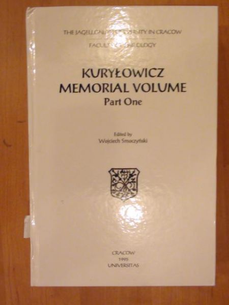 Kuryłowicz – memorial volume – part one