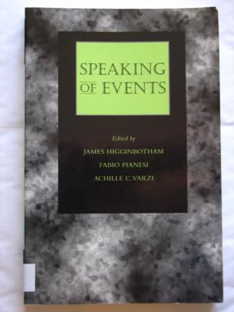 Higginbotham James, Pianesi Fabio,   - Speaking of Events