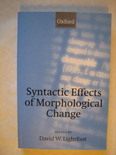 Syntactic effects of morphological change