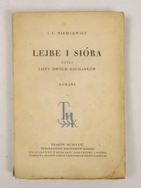 Niemcewicz J. U. - Lejbe i Sióra, 1931 r.