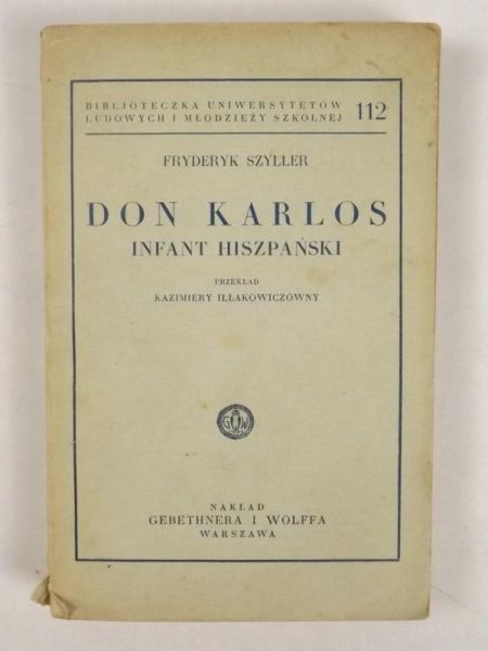 Don Karlos. Infant hiszpański, 1933 r.