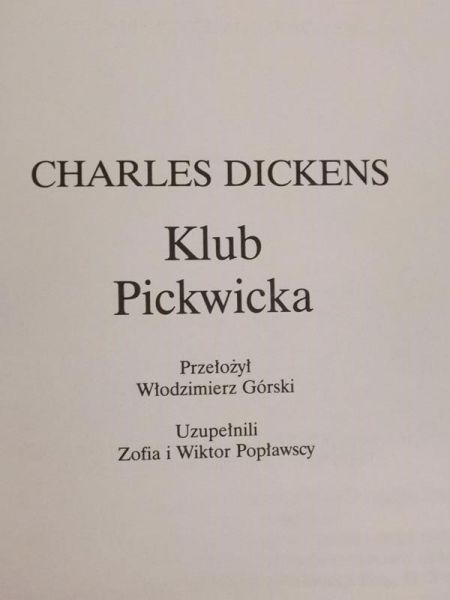 Klub Pickwicka  T. I-II