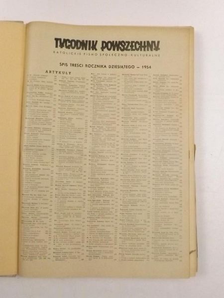 Tygodnik Powszechny 1954 ROCZNIK!