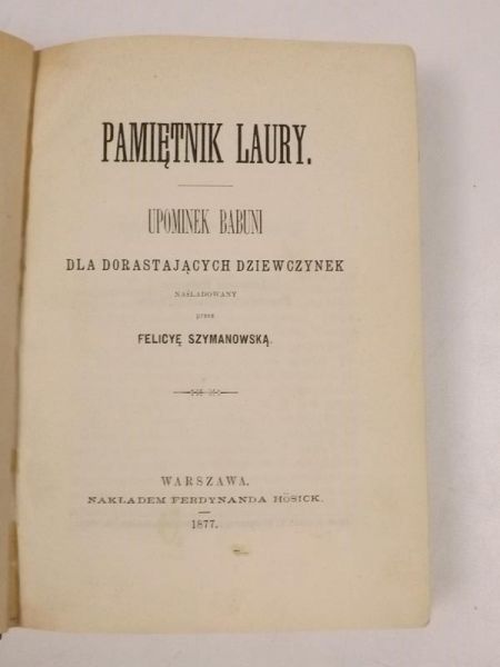 Pamiętnik Laury, 1877 r.