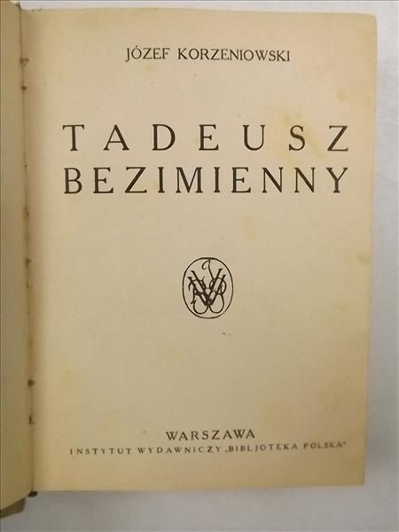 Korzeniowski Józef - Tadeusz Bezimienny,  ok. 1925