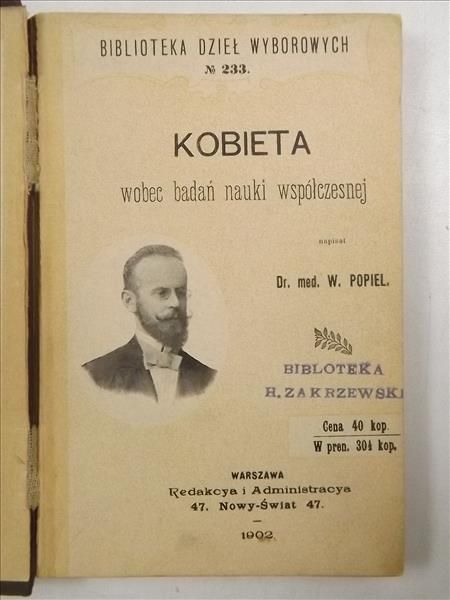 . - Kobieta wobec badań nauki współczesnej, 1902 r.