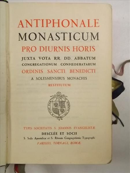 Antiphonale Monasticum Pro Diurnis Horis, ok. 1934 r.