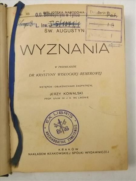 Wyznania, 1929 r.