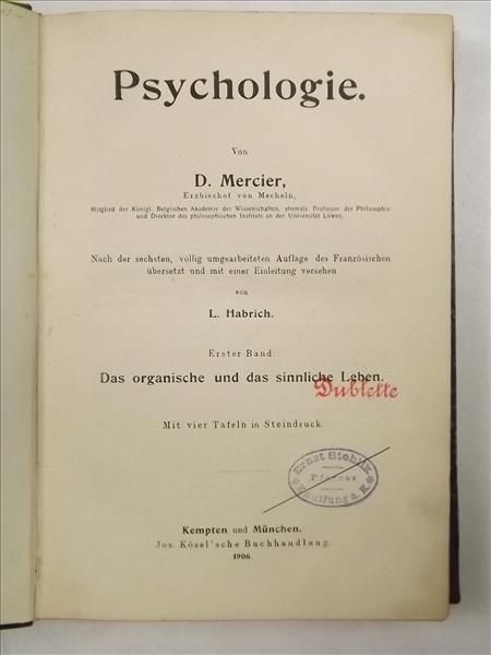 Psychologie, 1906 r.