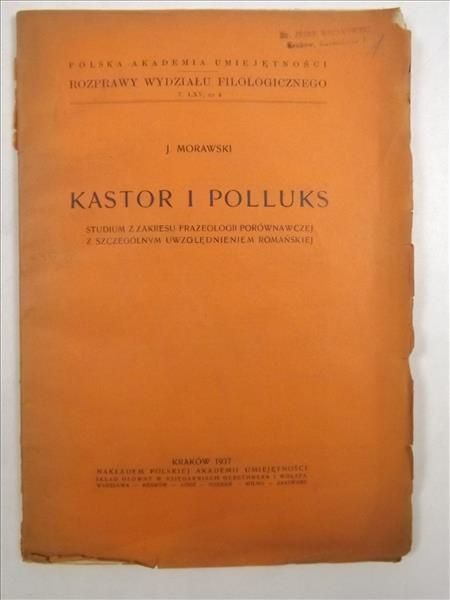Kastor i Polluks, 1937 r.