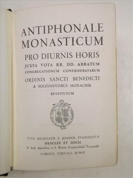 Antiphonaile Monasticumm pro Diurnis Horis, 1934 r.